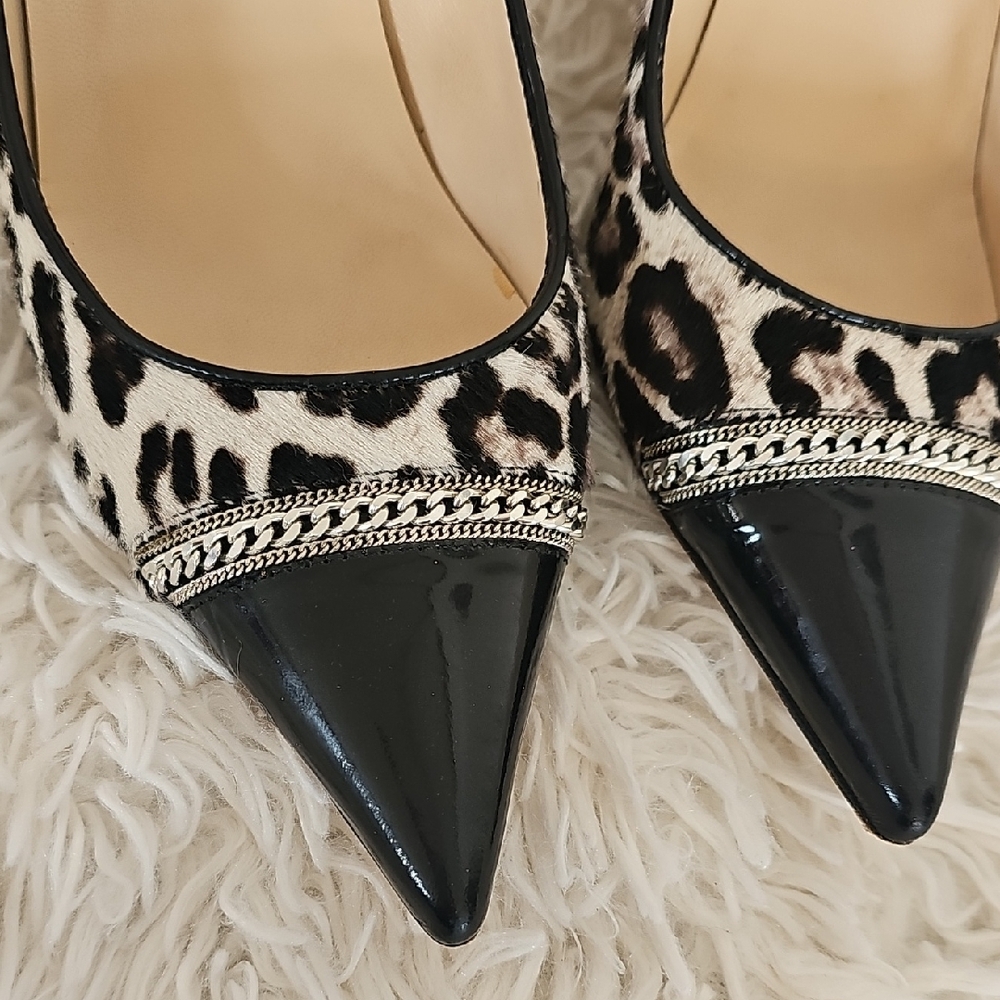 Jimmy Choo Leopard and Black Heels - Picture 3 of 14